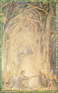 Alan-Lee-Supper-With-The-Elves-In-Woody-End-Forest